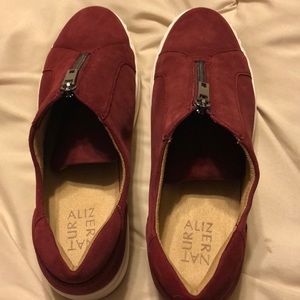 Burgundy shoes